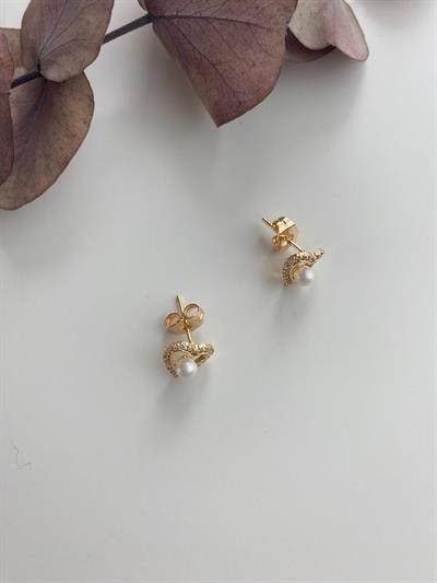 Rose Ortası İncili Kalpli /Xp