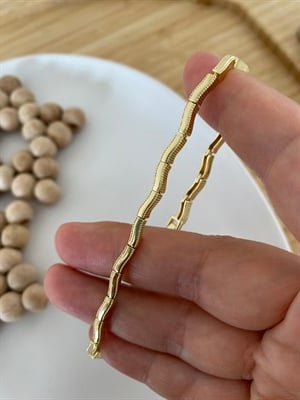 Sera Model Bileklik No2/Altın Kaplama