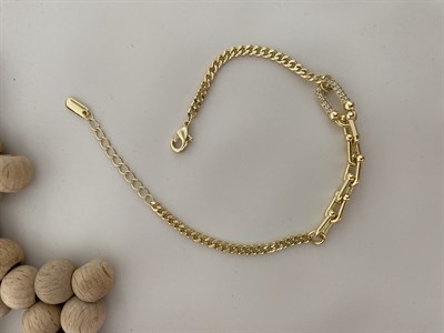 Tiffany Klasik Zincirli Bileklik /Altın Kaplama