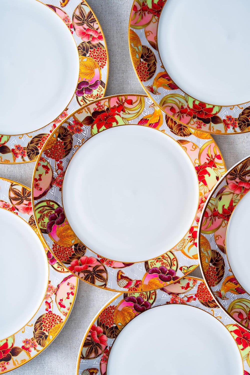 Acar Dream 6 Parça Porselen Pasta Tabağı Seti 20.5 cm