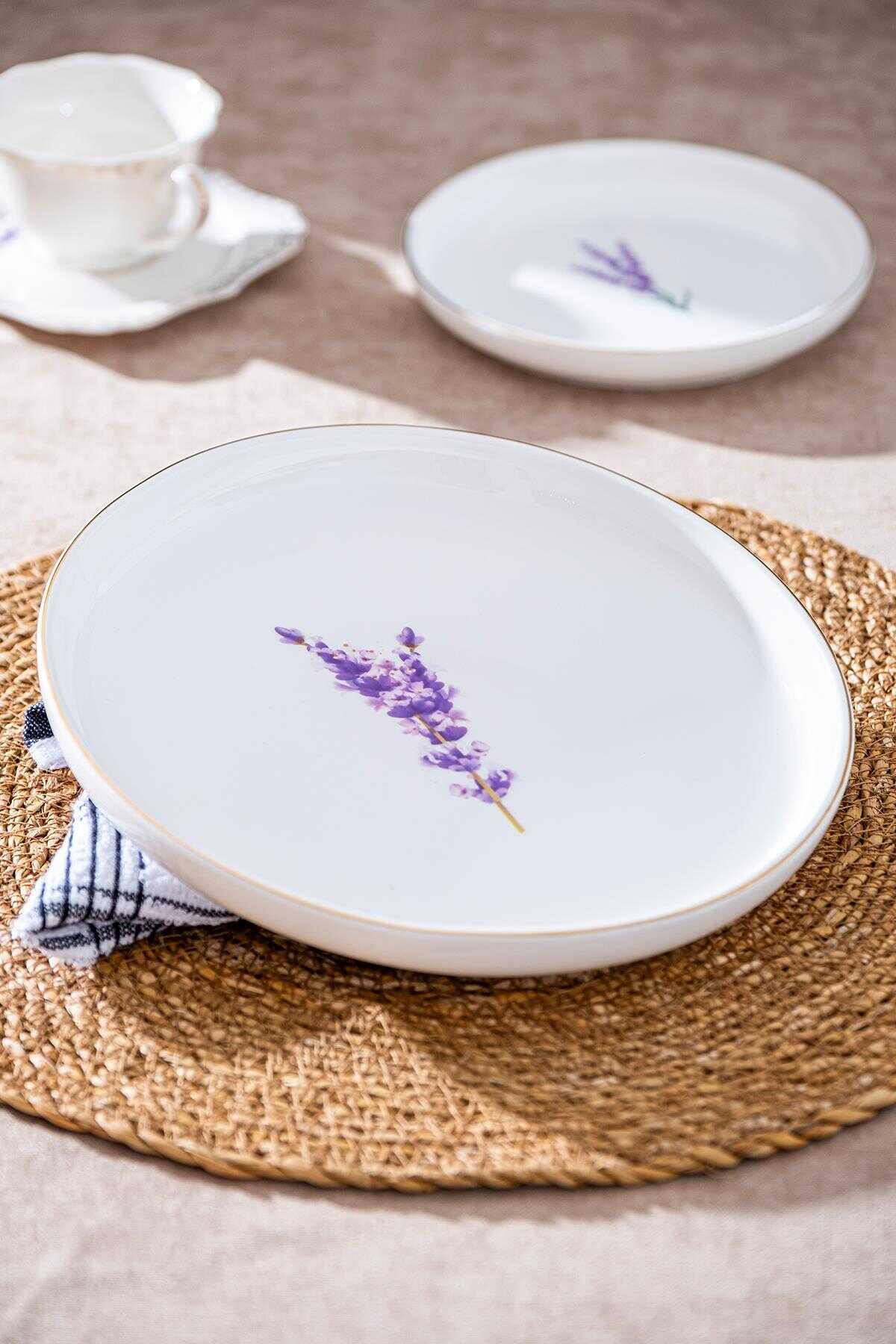 Acar Soft Royal Yuvarlak Porselen Tabak - 22*22*2 cm