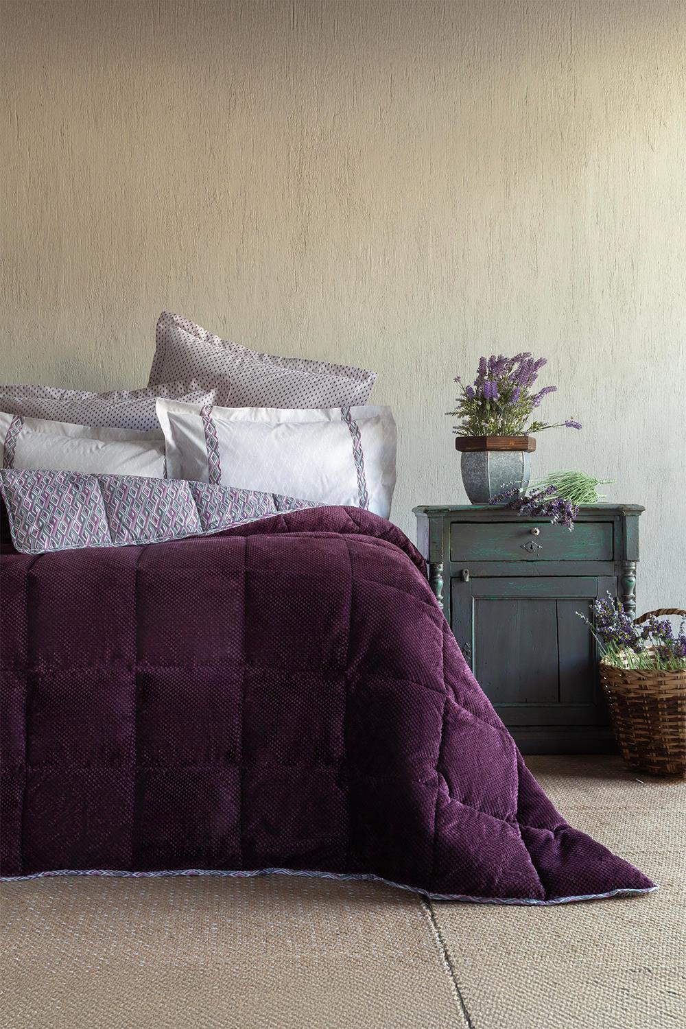 Apricitas Home Lowel Mürdüm Softly Tek Kişilik Uyku Seti