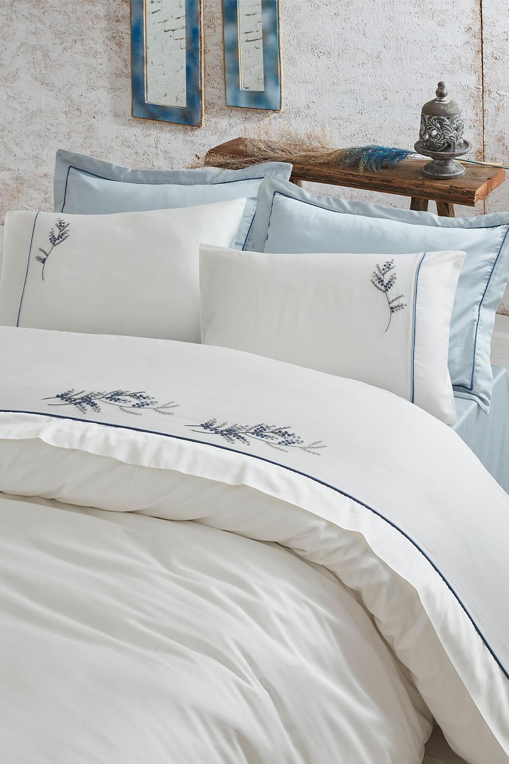 Ecocotton Derin Krem Çift Kişilik %100 Organik Pamuk Nevresim Takımı