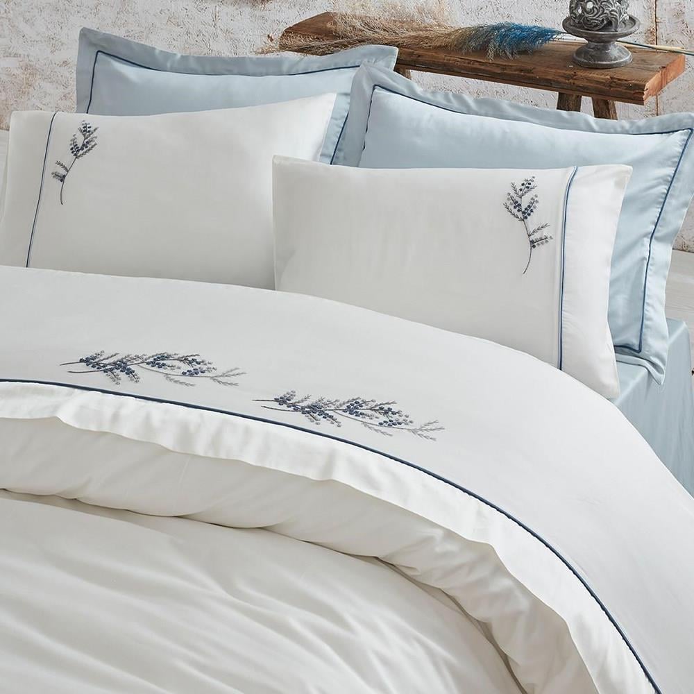 Ecocotton Derin Krem King Size %100 Organik Pamuk Nevresim Takımı