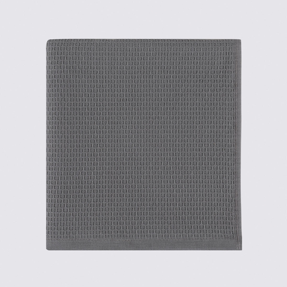 Ecocotton Elvin Gri-Krem 2 Parça Organik Mutfak Havlu Seti 40 x 60 cm.