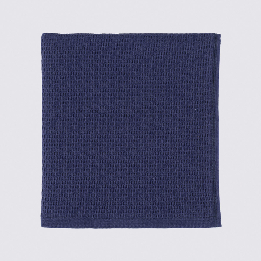 Ecocotton Elvin Lacivert-Krem 2 Parça Organik Mutfak Havlu Seti 40 x 60 cm.