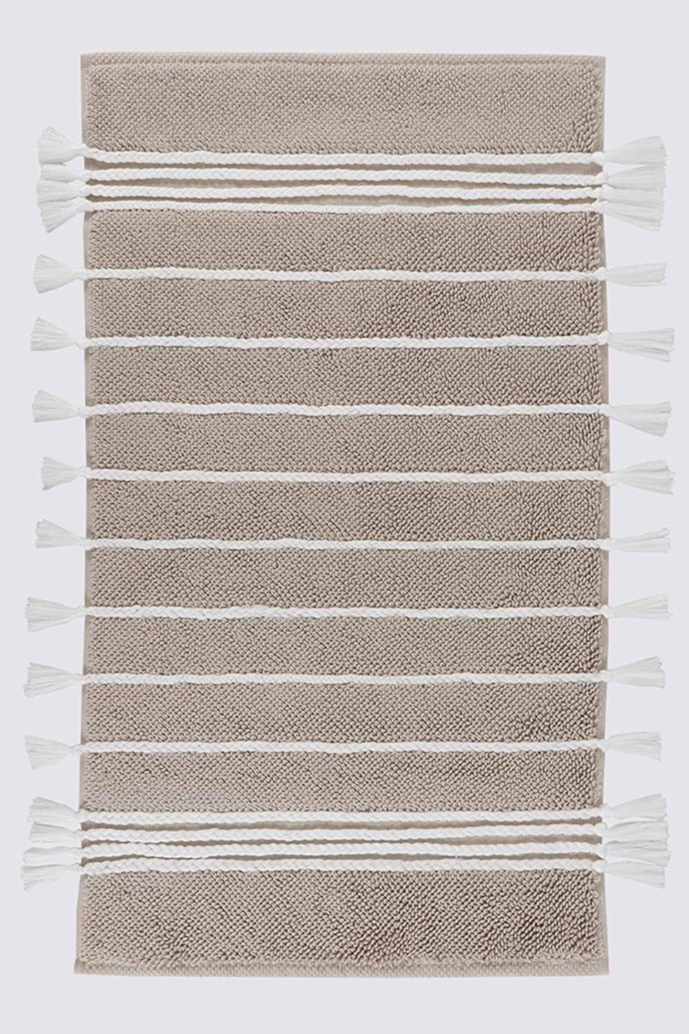 Ecocotton Karnella Bej %100 Organik Pamuk Banyo Paspası 60 x 100 cm