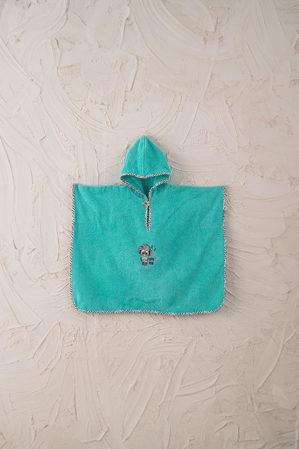 Ecocotton Melodica Mint %100 Organik Pamuk Nakışlı 