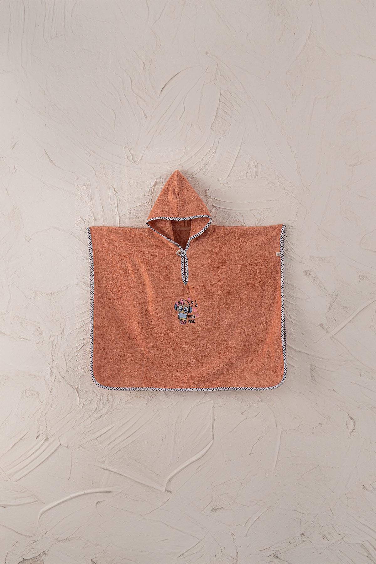 Ecocotton Melodica Somon %100 Organik Pamuk Nakışlı 