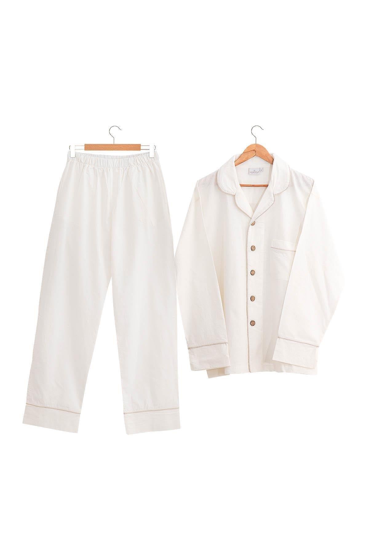 Ecocotton Reya Krem %100 Organik Pamuk Keten 