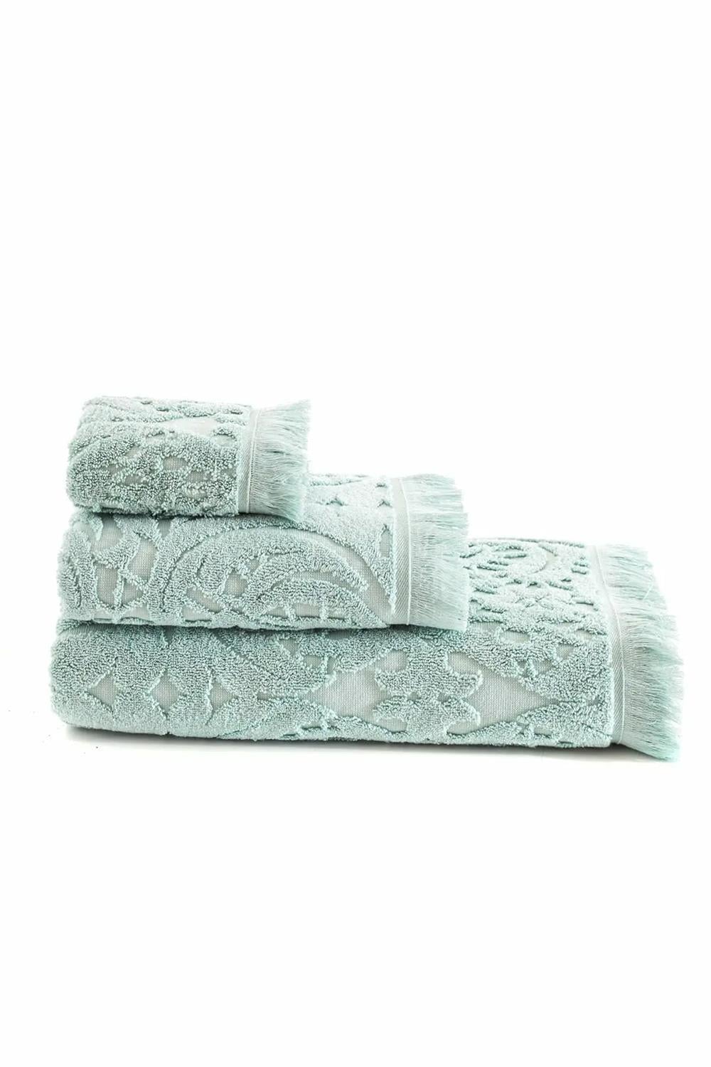 Green Black Elenora Mint Havlu 80x150 cm.