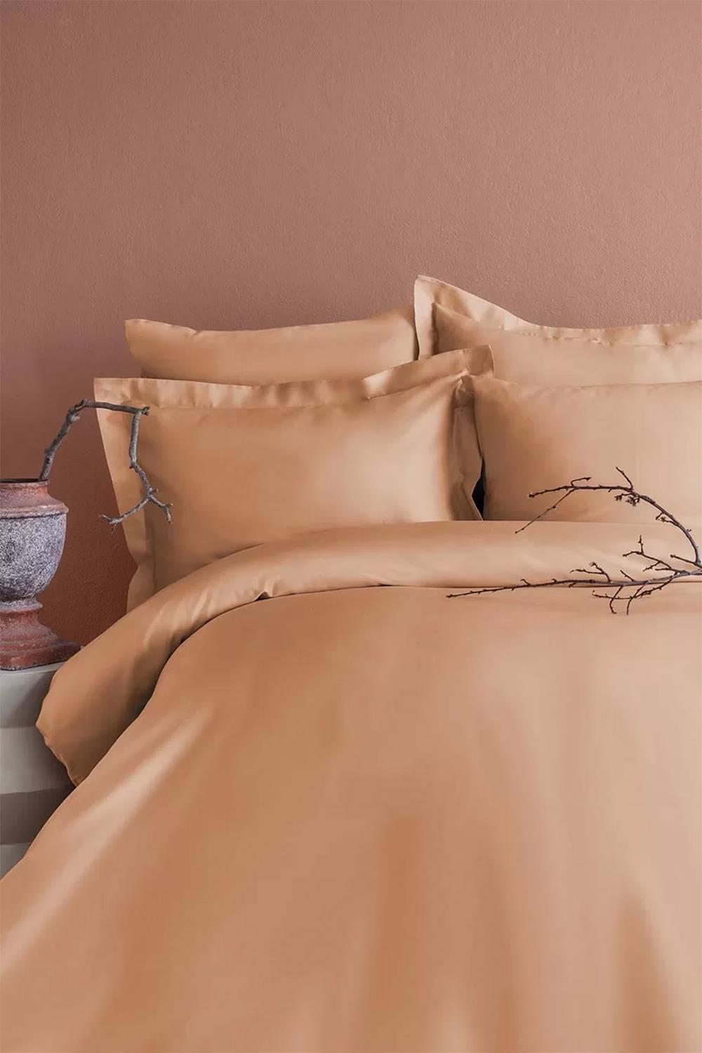 İssimo Home Simply Blush Çift Kişilik %100 Pamuk Saten Nevresim Takımı