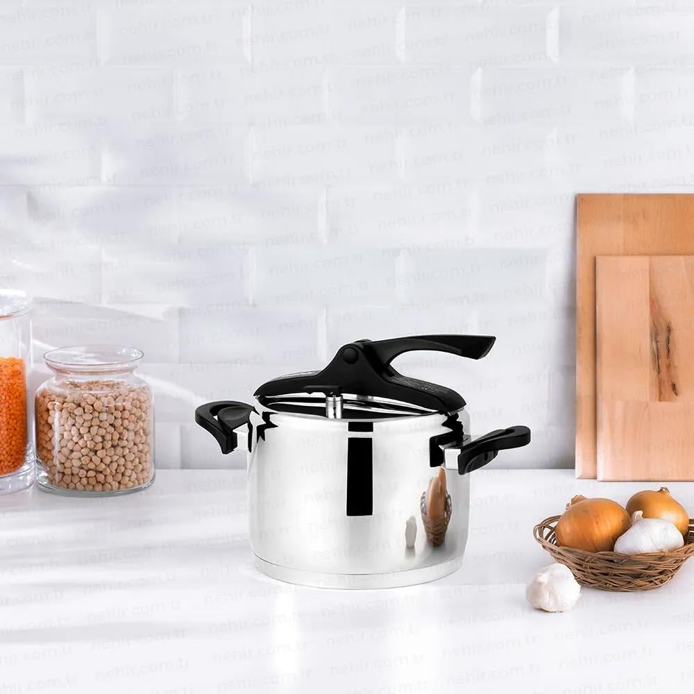 Nehir Silver Trend Düdüklü Tencere 4 Litre
