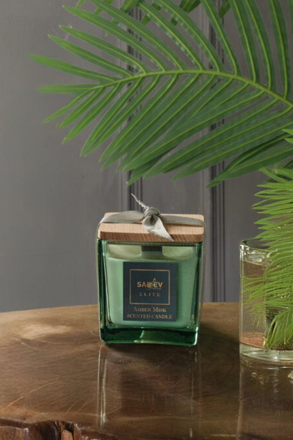 Sarev Amber Misk Scented Candle/Kokulu Mum