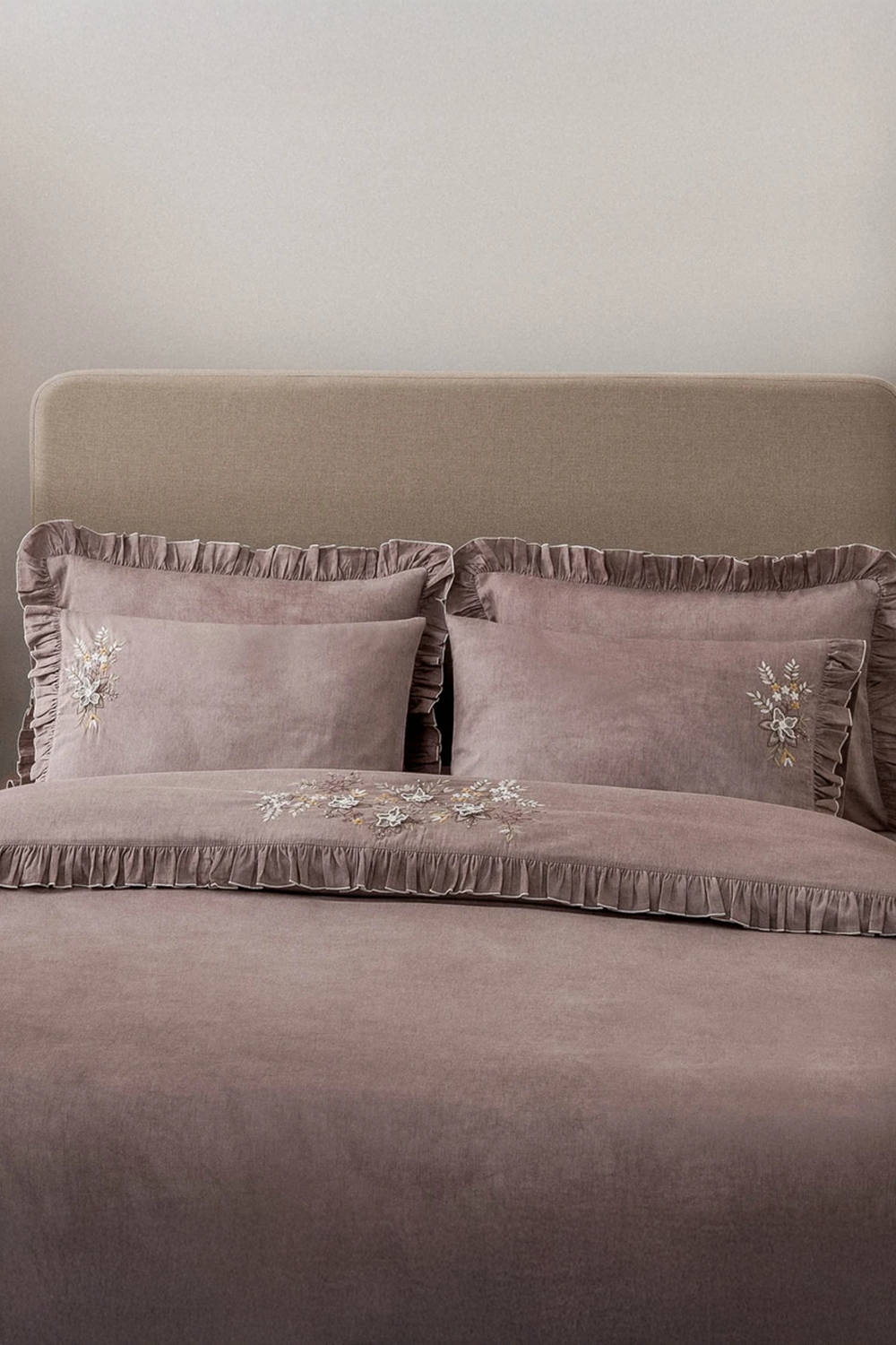 Zebra Casa Dreamy Mürdüm Comforter Yatak Örtüsü Seti