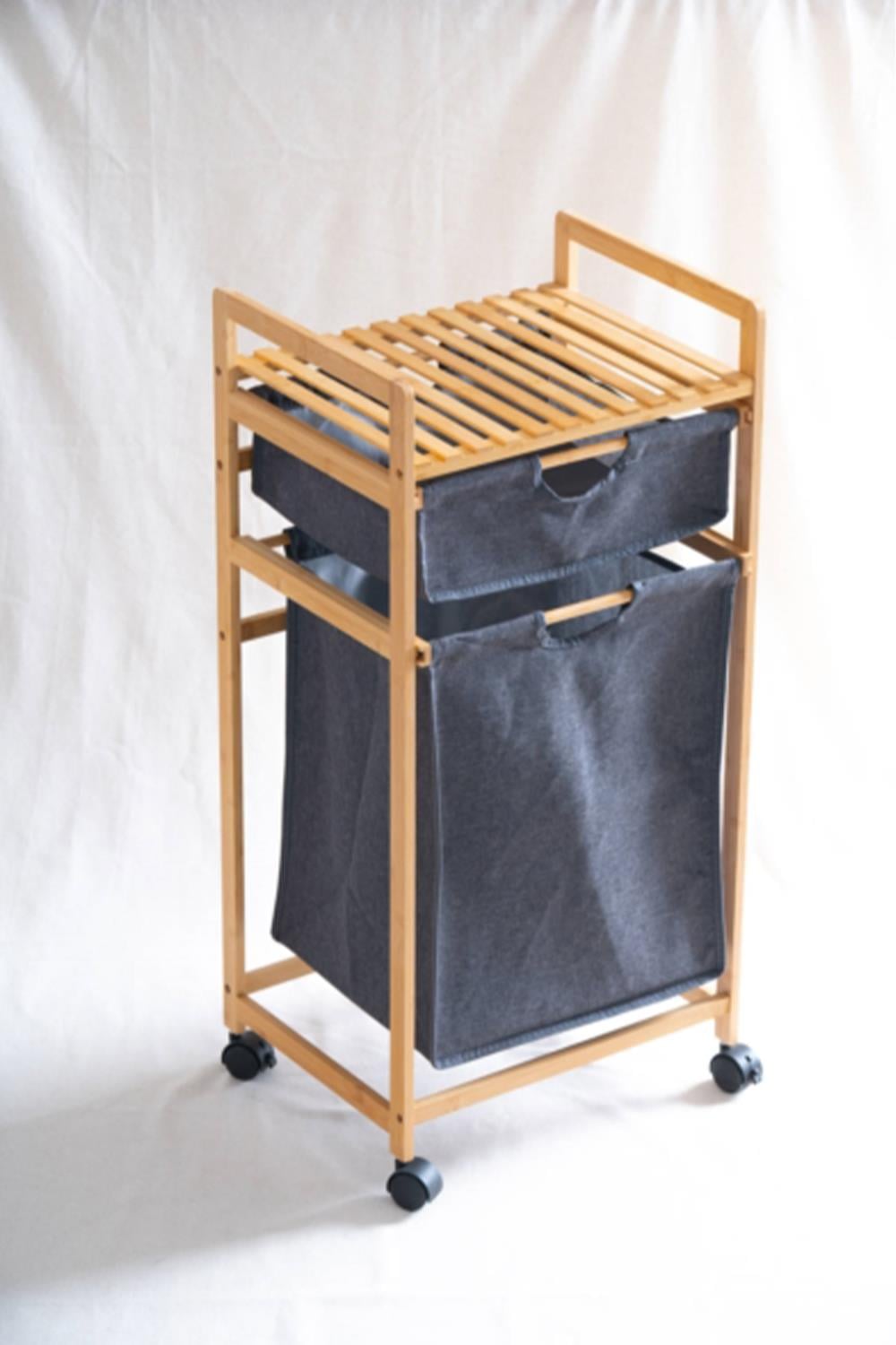Acar Bambu Çamaşır Sepeti - 85 x 41.3 x 32.5 cm