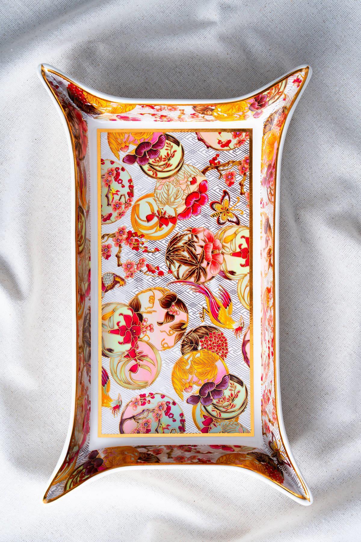 Acar Dream Dikdörtgen Porselen Sunum Tabağı - 35 cm