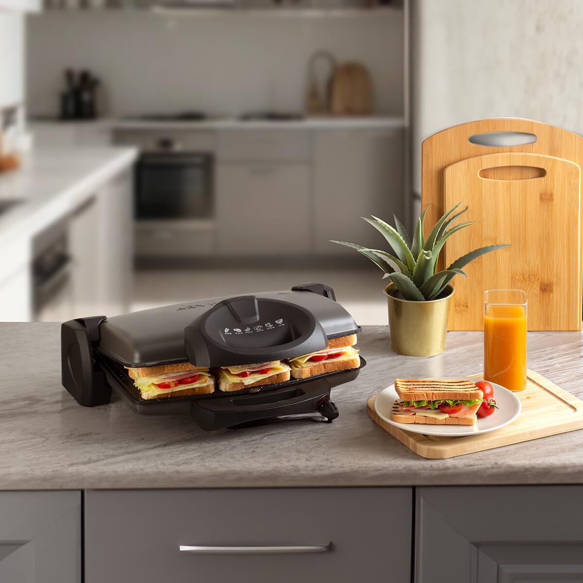 Aryıldız Contact Grill Antrasit Tost Makinesi