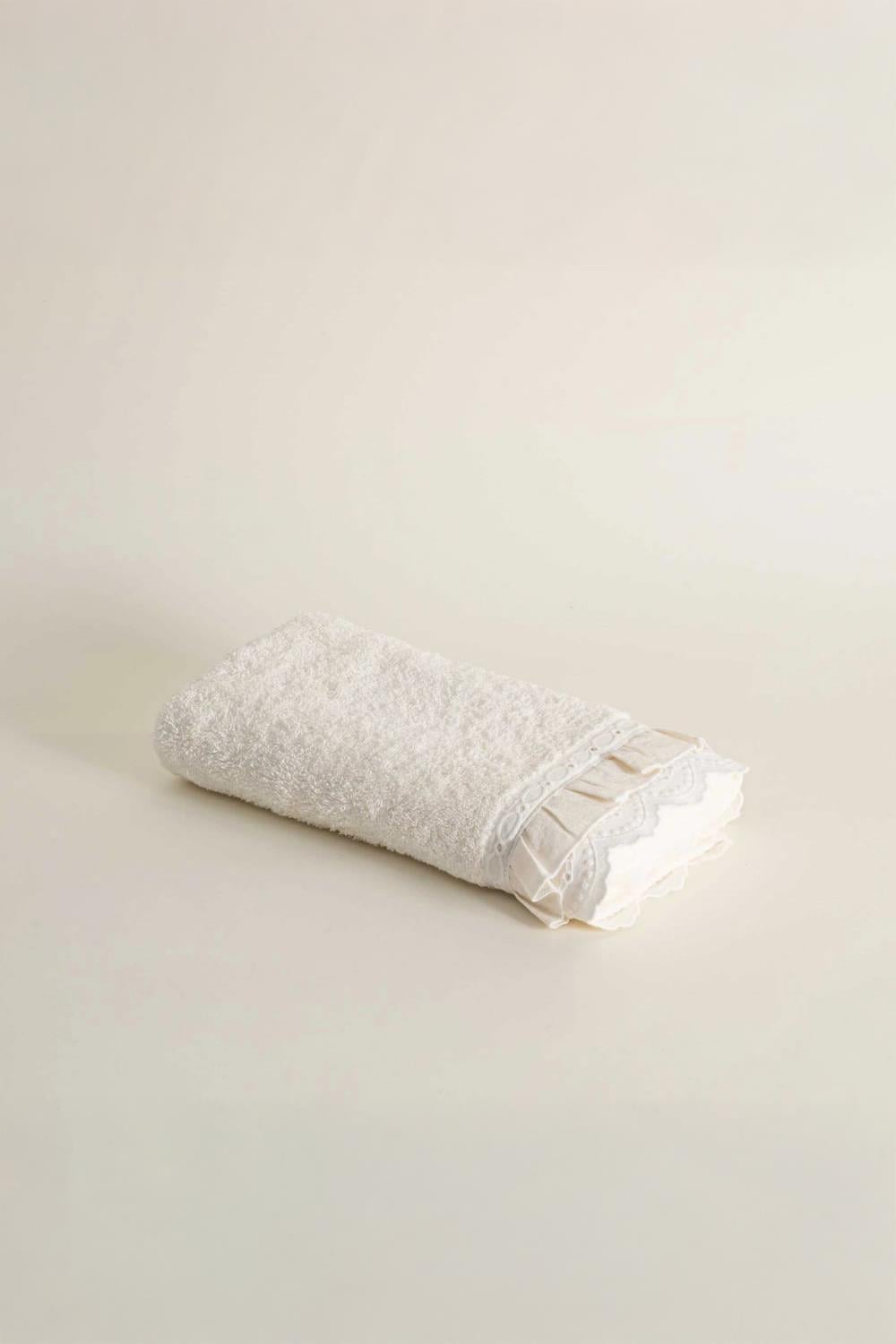 Ecocotton Alessa Krem %100 Organik Pamuk Havlu 80x150 cm