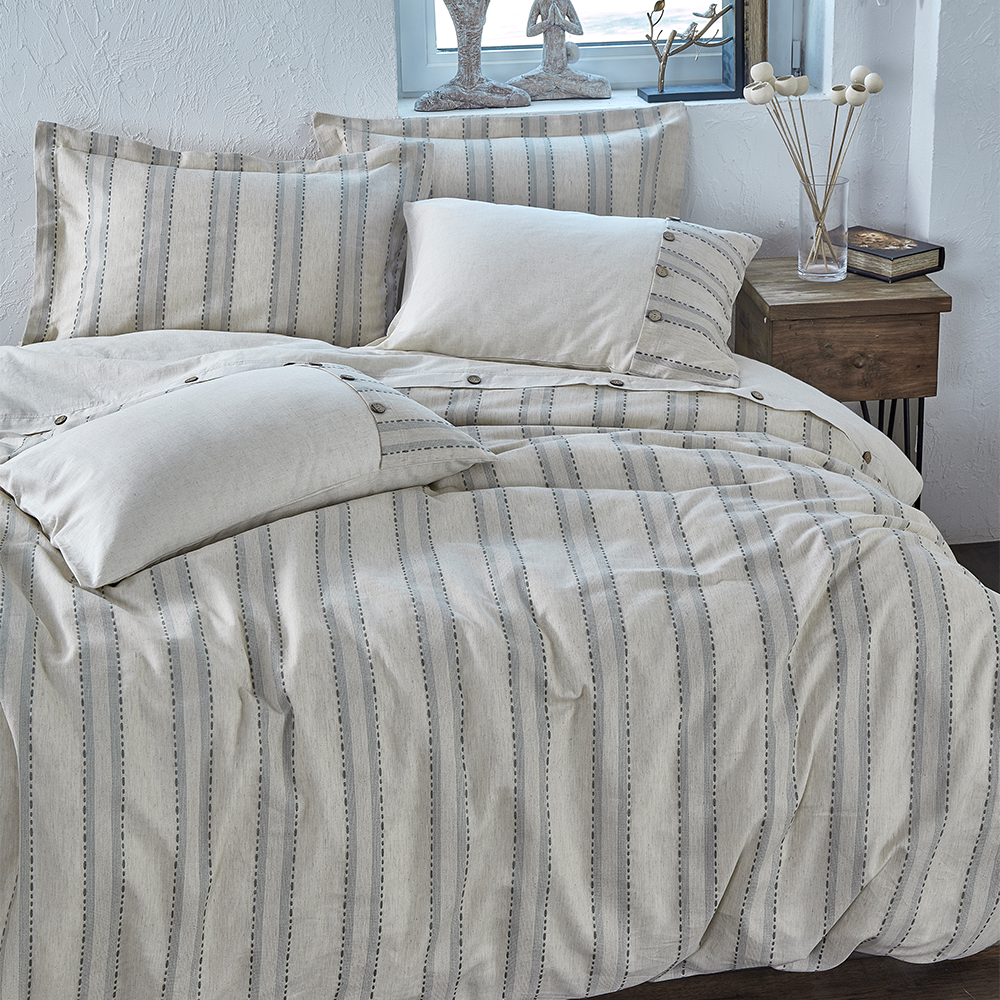 Ecocotton Delfin Yeşil Çift Kişilik Organik Nevresim Takımı