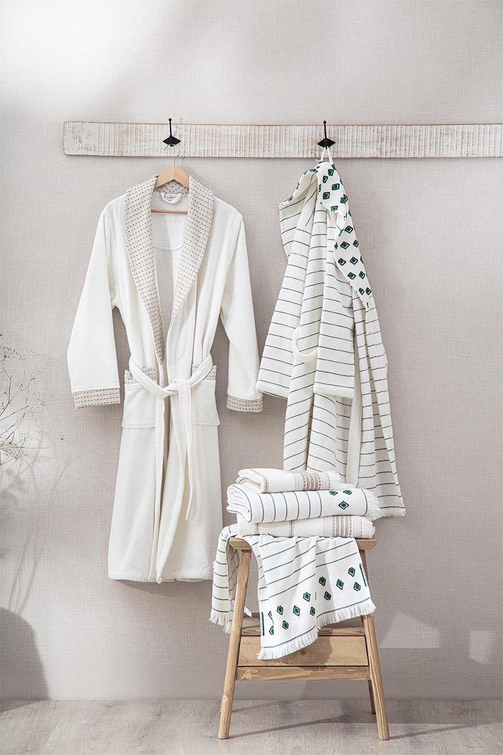 Ecocotton İmre Bej-Yeşil 