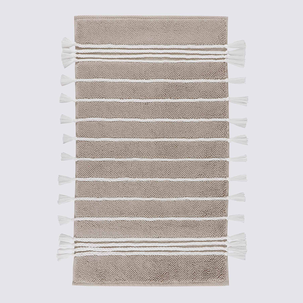 Ecocotton Karnella Bej %100 Organik Pamuk Banyo Paspası 50 x 80 cm