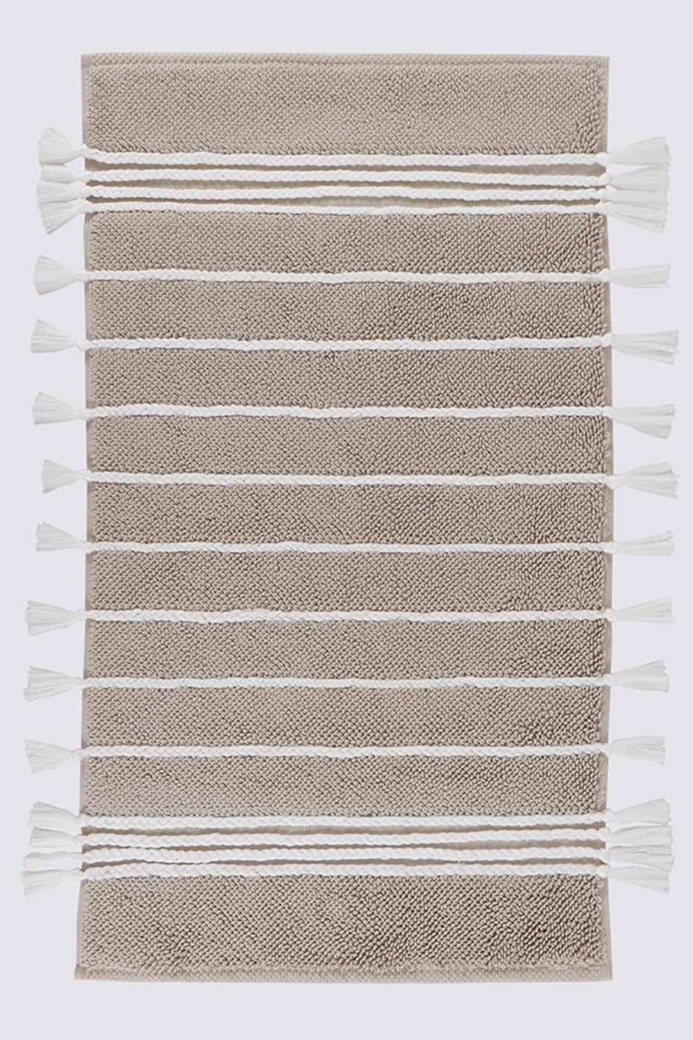 Ecocotton Karnella Bej %100 Organik Pamuk Banyo Paspası 60 x 100 cm