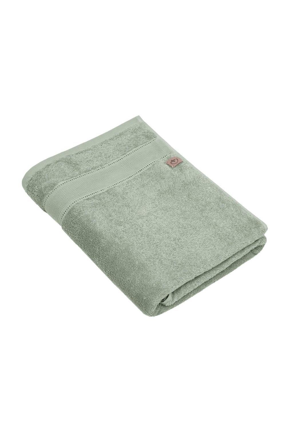 Ecocotton Lida Yeşil %100 Organik Pamuk Delik İşi Banyo Havlusu 80*150 cm