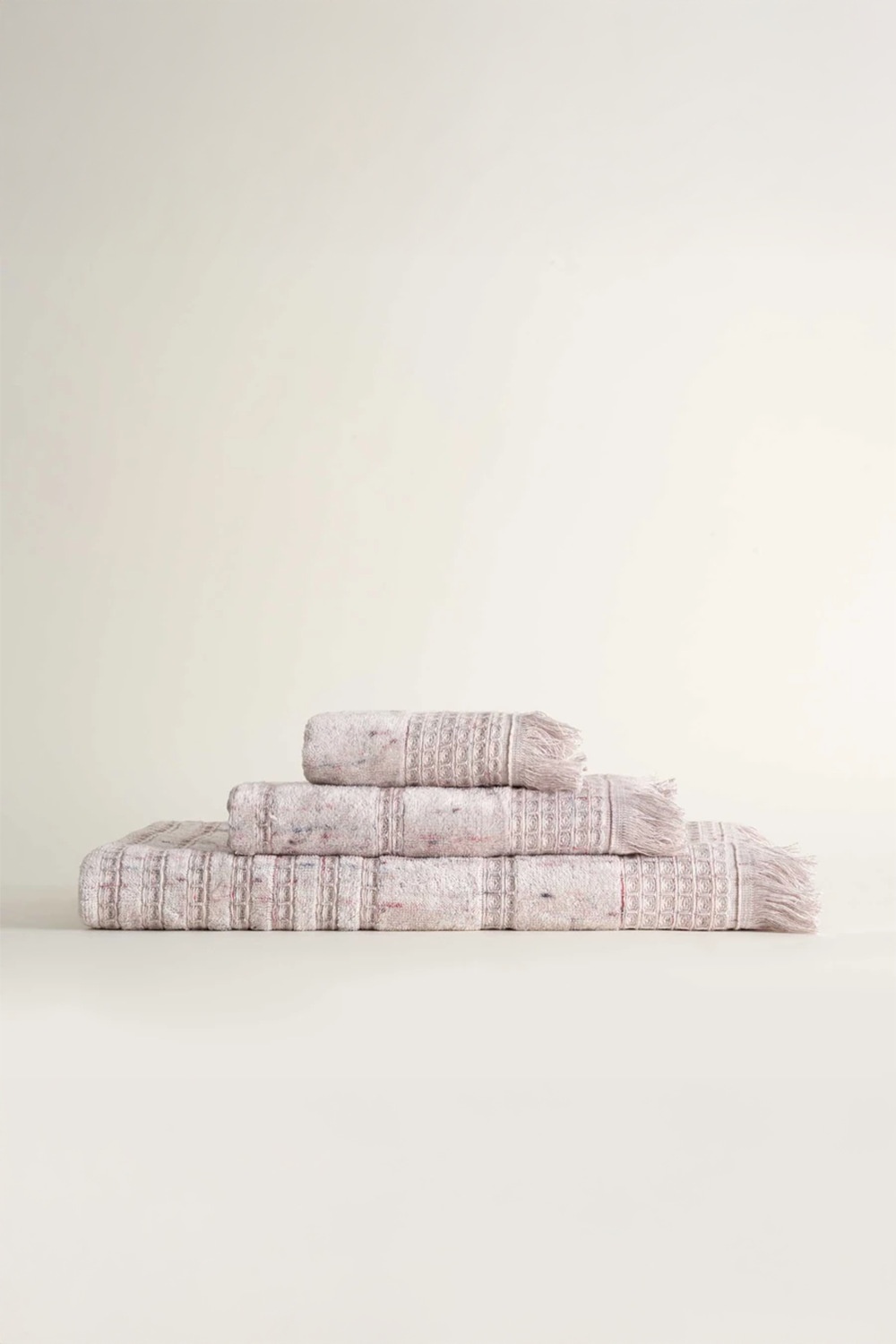 Ecocotton Maia Pudra 3 Parça Organik Havlu Seti