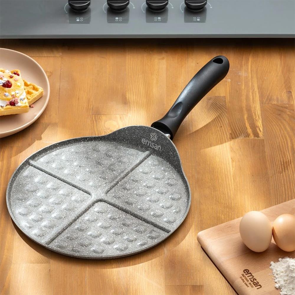 Emsan Rosa Granit Waffle Tavası 26 cm