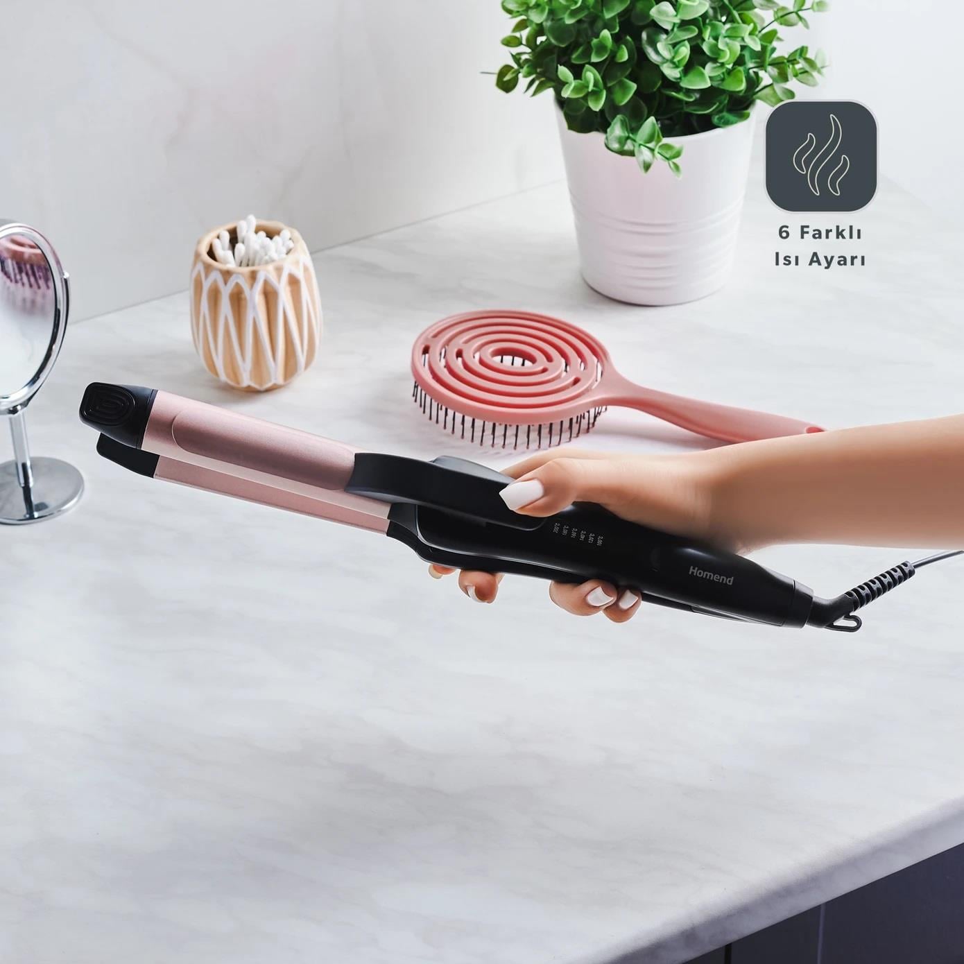 Homend 4605H Hairmony 2 in 1 Saç Düzleştirici ve Maşa