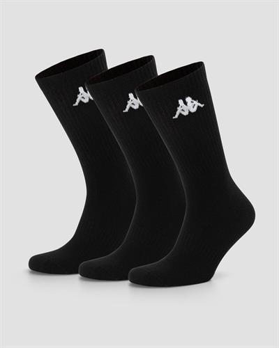 Kappa Authentic Sally Tk 3Pack Unisex Siyah Soket Çorap