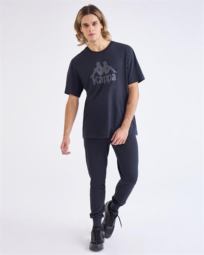 Kappa Authentic Tahitix Tk Erkek Siyah Bisiklet Yaka Tshirt