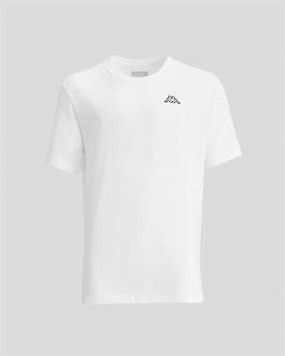 Kappa Logo Cafers Tk Erkek Beyaz Bisiklet Yaka Tshirt