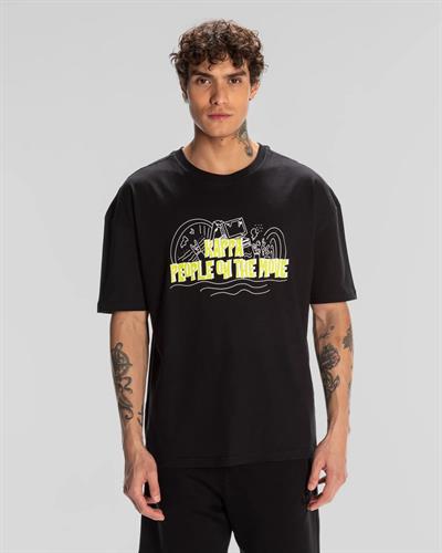 Kappa Logo Fred Erkek  Bisiklet Yaka Tshirt