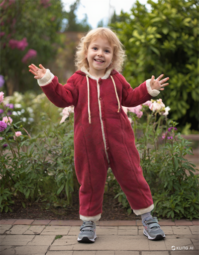 Önde Düğmeli Bebek Polar Tulum | Pembe | 9-12-18-24 Ay