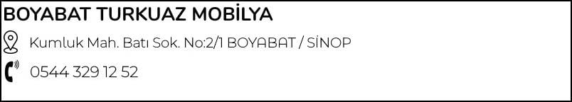 Boyabat Turkuaz Mobilya