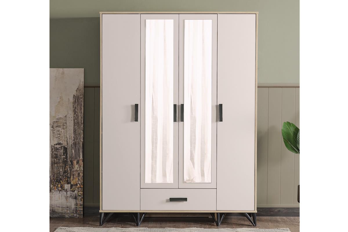 Ekin 4 Kapaklı Gardrop