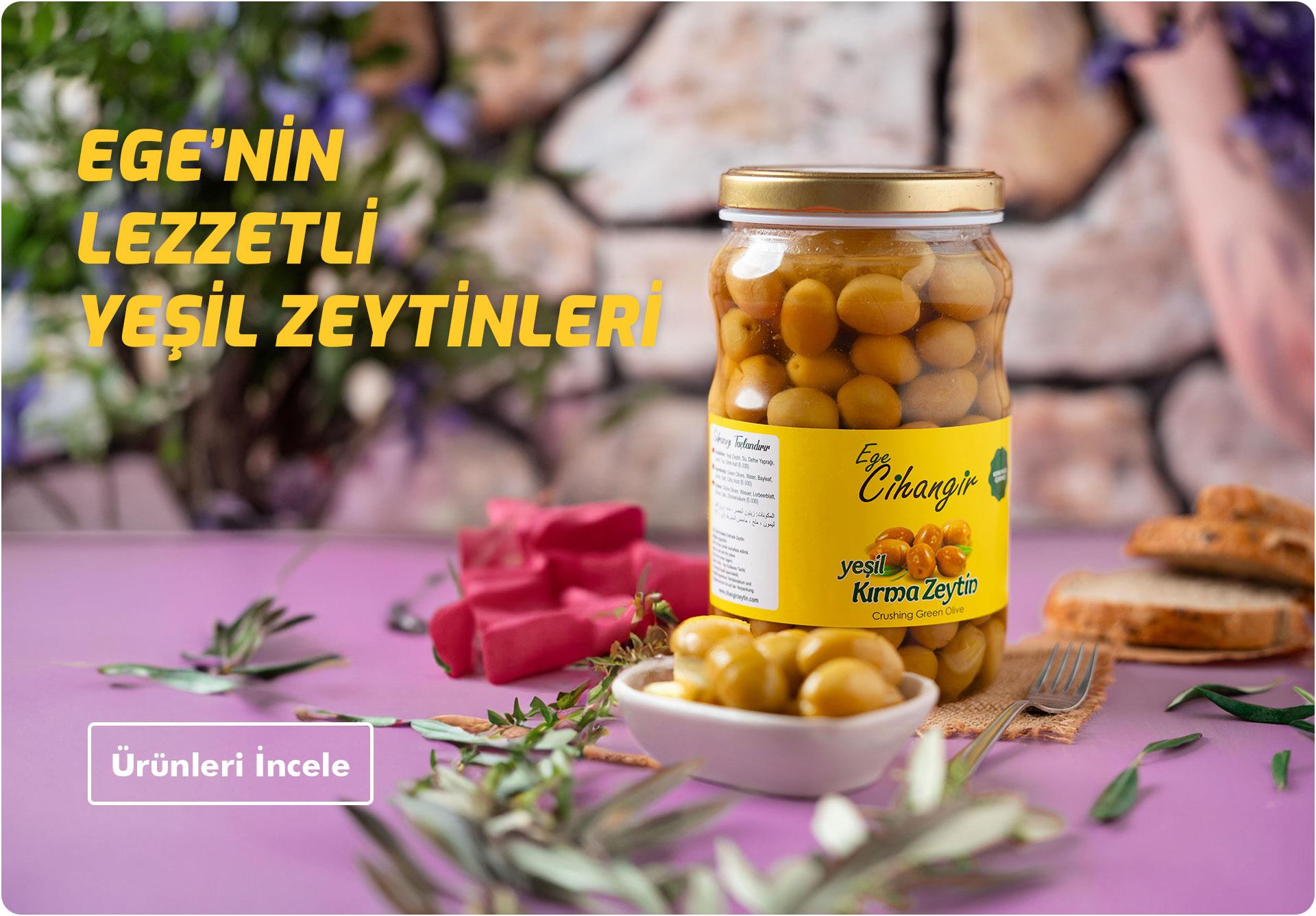 Ege'nin Lezzetli Yeşil Zeytinleri