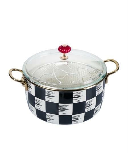 Acar Qualita King Damalı Emaye 22 Cm Kızartma Tenceresi