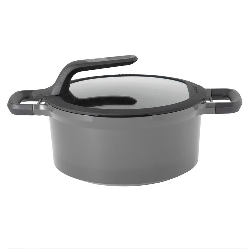 Berghoff Gem Stay Cool Gri 28 Cm Tencere - Güzel Home - Granit Tencere