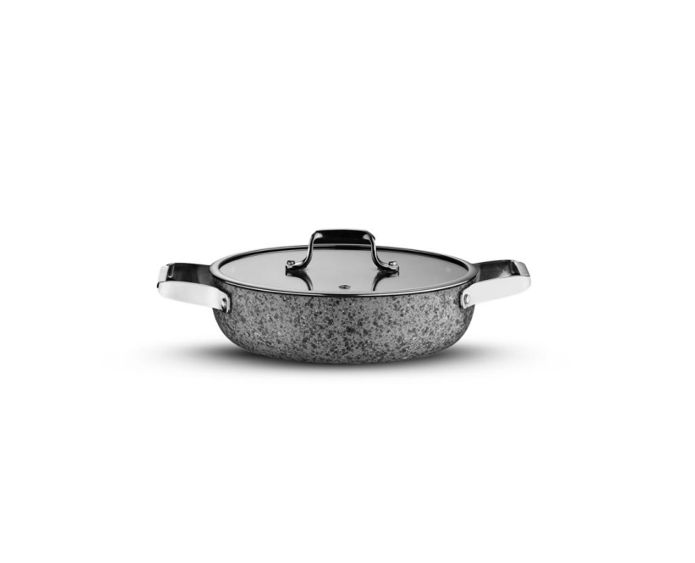 Brioni Stone Age 20 Cm Kapaklı Sahan - Güzel Home - Tava ve Sahan