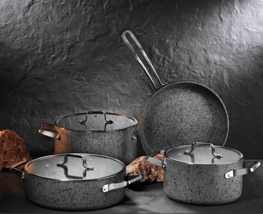 Brioni Stone-Age 7 Parça Tencere Seti - Güzel Home - Tencere Seti