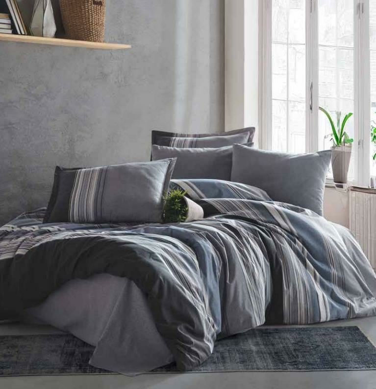 Clasy Duko Ranforce Tek Kişilik Nevresim Takımı Antrasit