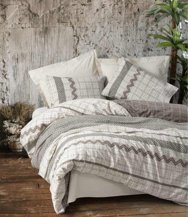 Cotton Box Toprak Çift Kişilik Aren Kahve Nevresim Takımı