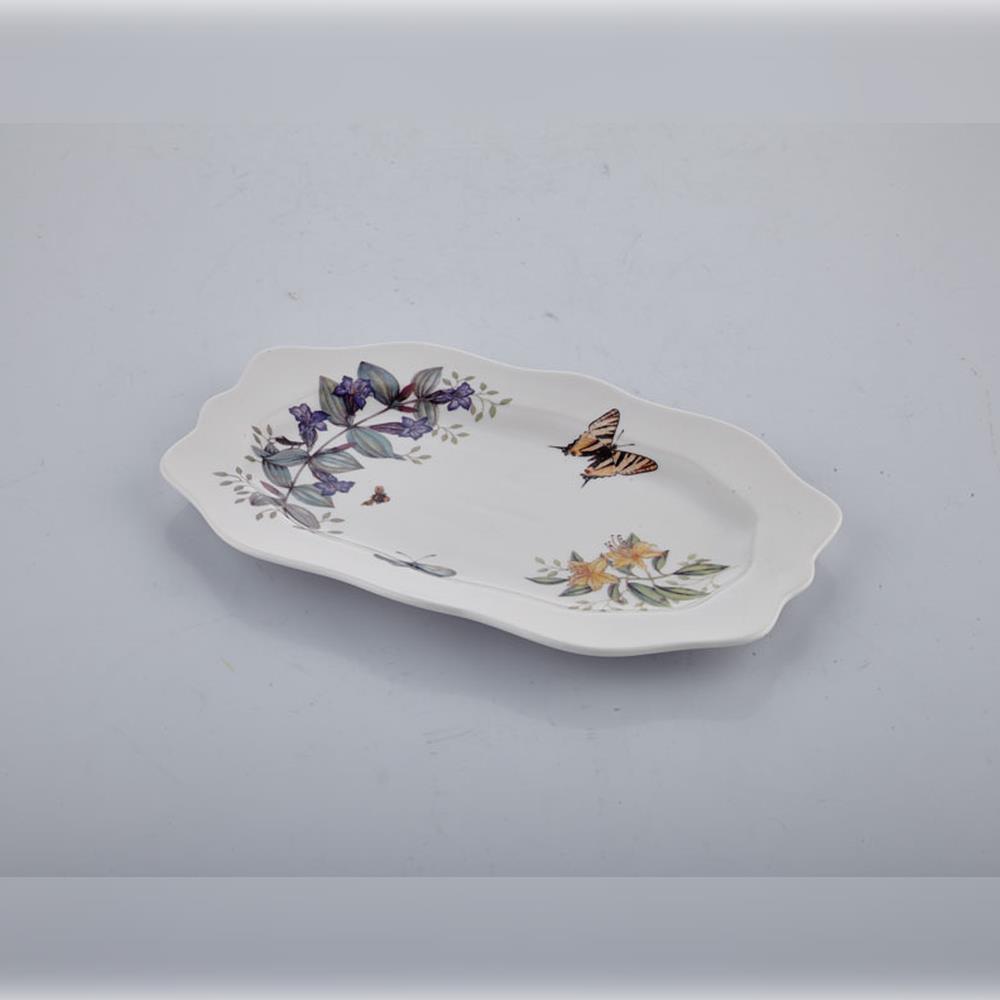Joy Carmen Butterfly Küçük Oval Servis Tabağı - Güzel Home - Sunumluklar