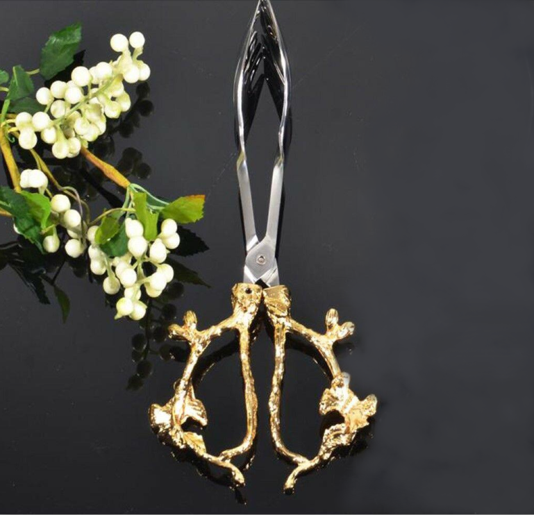 Koşar Gold Kelebek Aksesuarlı Servis Maşası Seti - Güzel Home - Servis Takımı