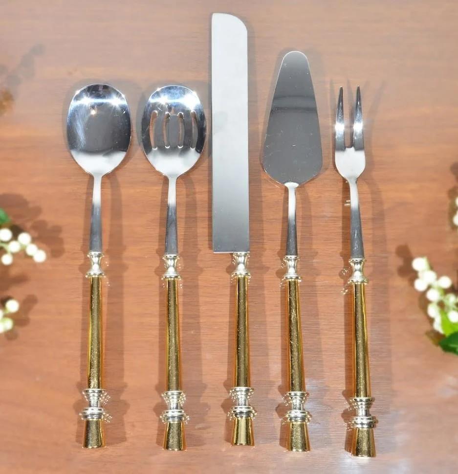 Koşar Leydi Gold 5 Parça Servis Seti