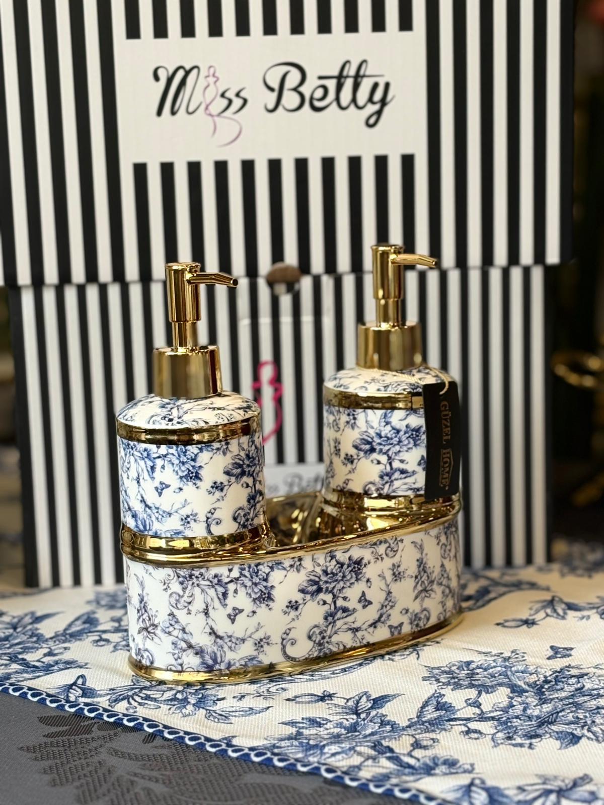 Miss Betty Blue Life Porselen Sabunluk - Güzel Home - Mutfak Gereçleri