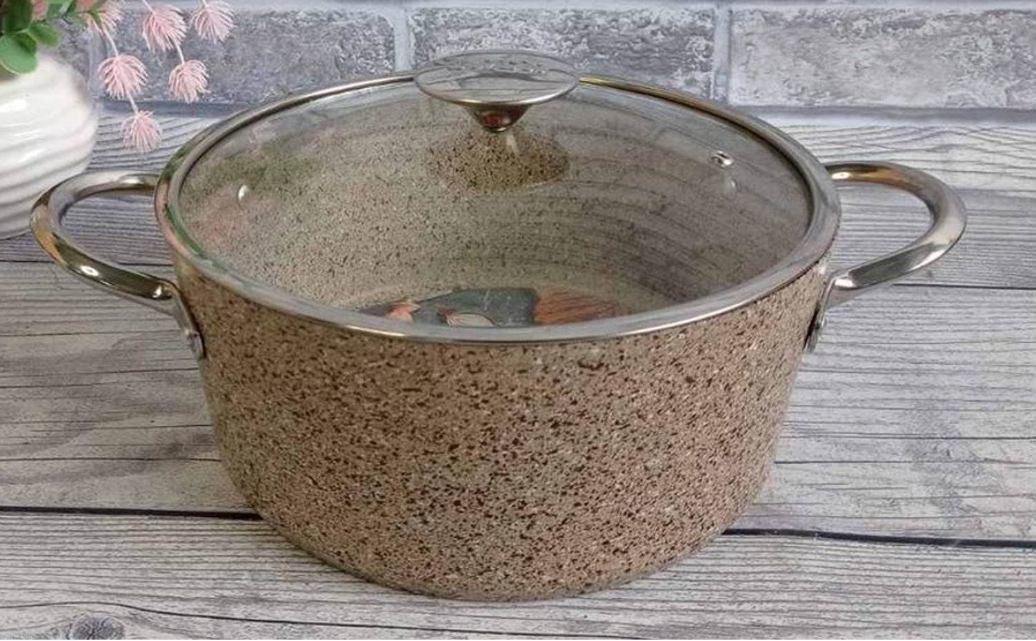 Oms Kum Beji Granit 30 Cm Derin Tencere